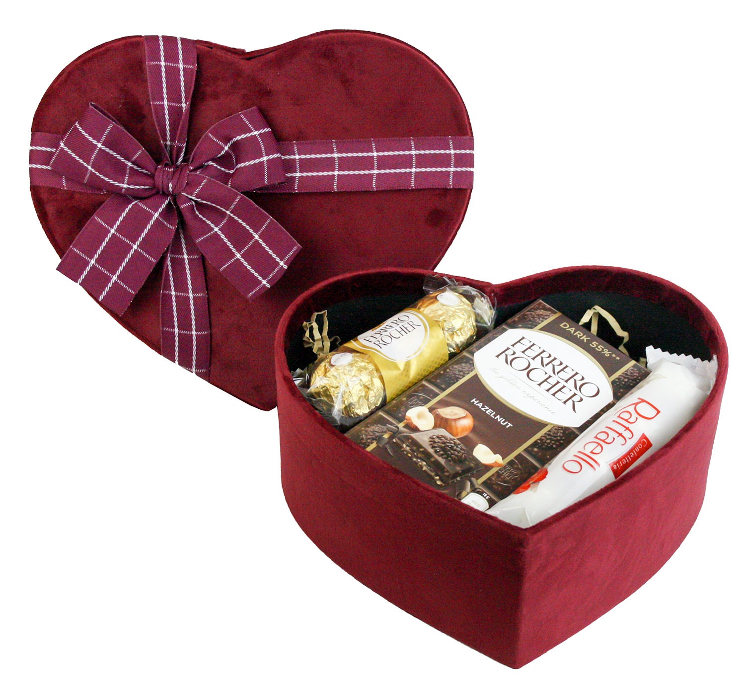 Charming Valentines Day Gift Hamper With Wine Perfume And Cards