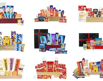 Selection Snacks Gift Hamper Gift Box Present for Birthday Party Christmas Xmas  - Biscuits Collection