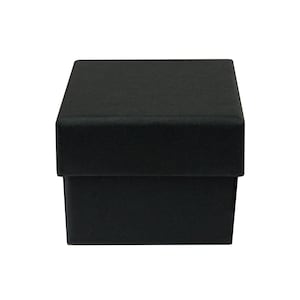 Juego de 24/48/96 cajas cuadradas negras de cartón para joyas, anillos y colgantes, ideal como regalo para aniversarios, bodas y cumpleaños.