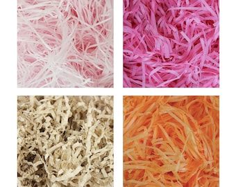 Soft Recyclable Shredded Tissue Paper Ideal for Gift Decoration Hamper Filling Gift Box Packaging Decor - 2/5/10/50 Kgs
