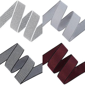 Strukturierter Stoff Ripsband Geschenkverpackungsrolle Geschenkverpackung Dekoration Bastelbedarf, 28 mm x 20 Yards Spule