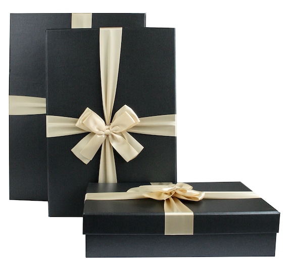 Soul & Lane Cajas de cartón decorativas botánicas modernas con tapas, juego  de 3, cajas de cartas florales en blanco y negro, cajas de documentos y