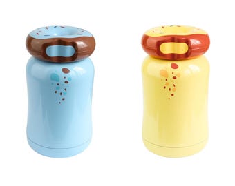 Garrafa térmica de aço inoxidável à prova de vazamentos, 260 ml, com isolamento a vácuo, para água quente e fria