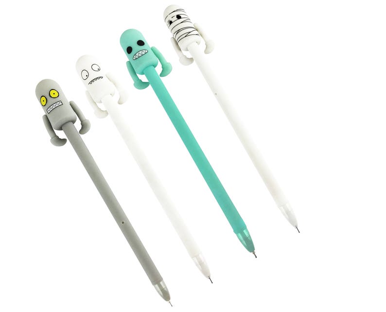 Cute Set of 4 Ghost Gel Pens image 2