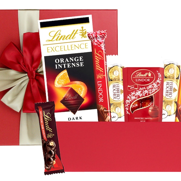 Chocolate Hamper Gift Selection Gift Box Present for All Occasions - Lindt Collection
