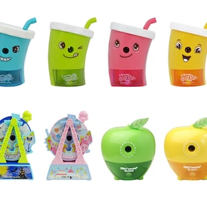 Fun Cute Manual Colourful Table Pencil Sharpener For School Office Home