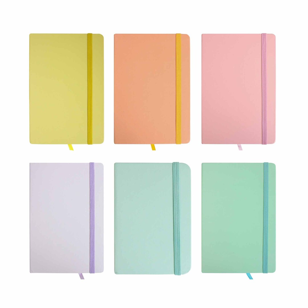 Hardbound Pastel Diary Notebook Notepad Writing Journal Ruled Etsy