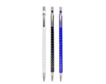 Pack of 3 Mechanical Polka Dot Pencil - 0.5mm  Lead, Polka Dots