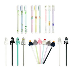 Smooth Writing Gel Pens Black Gel Ink .50mm and .38mm Tip - Pack of 2 / Pack of 4 / Pack of 6 / Pack of 12 / Pack of 60