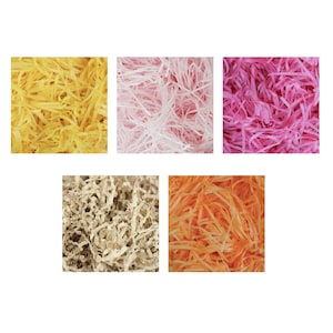 Soft Recyclable Shredded Tissue Paper Ideal for Gift Decoration Hamper Filling Gift Box Packaging Decor - 100/200/500 grams and 1 Kg Pack