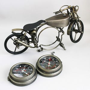 Retro Vintage Industrial Style Rustic Desk Table Clock Home Office Decor image 2