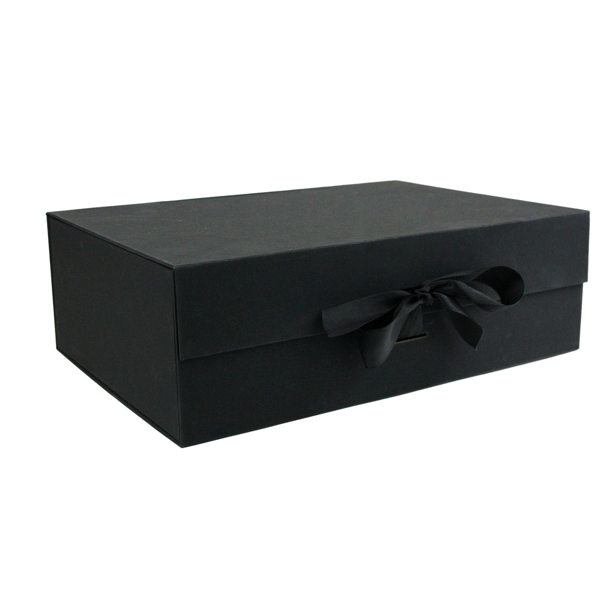 Einzelbox, 5er Pack & 10er Pack Schwarze magnetische Geschenkbox mit Band