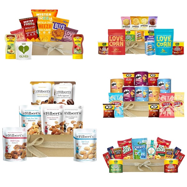 Variety Savoury Snacks Crisps Hamper Gift Selection Box for All Occasions - Movie Night Snacks