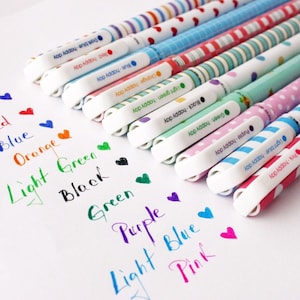 Back to School Pack of  10 Gel Pens Various Colours Stationery Home School Office Art Drawing