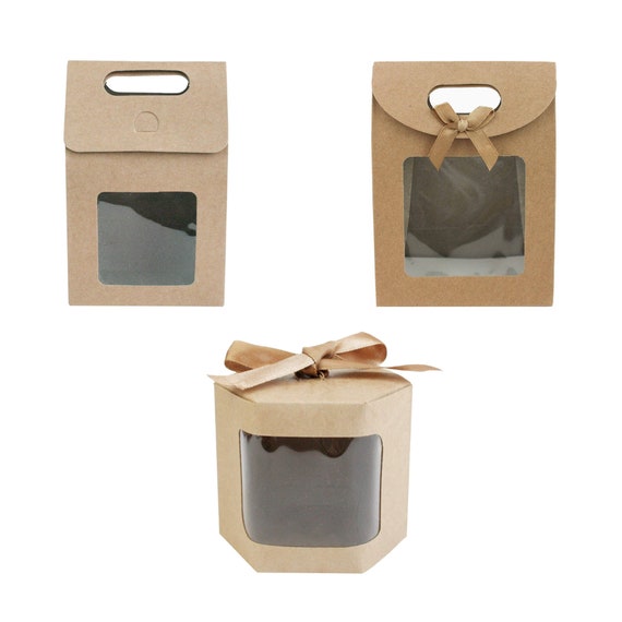 brown paper cookie bolsas