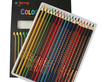 Stars Colouring Pencils - Pack of 18 Assorted Colours - Drawing Colouring in Sketching