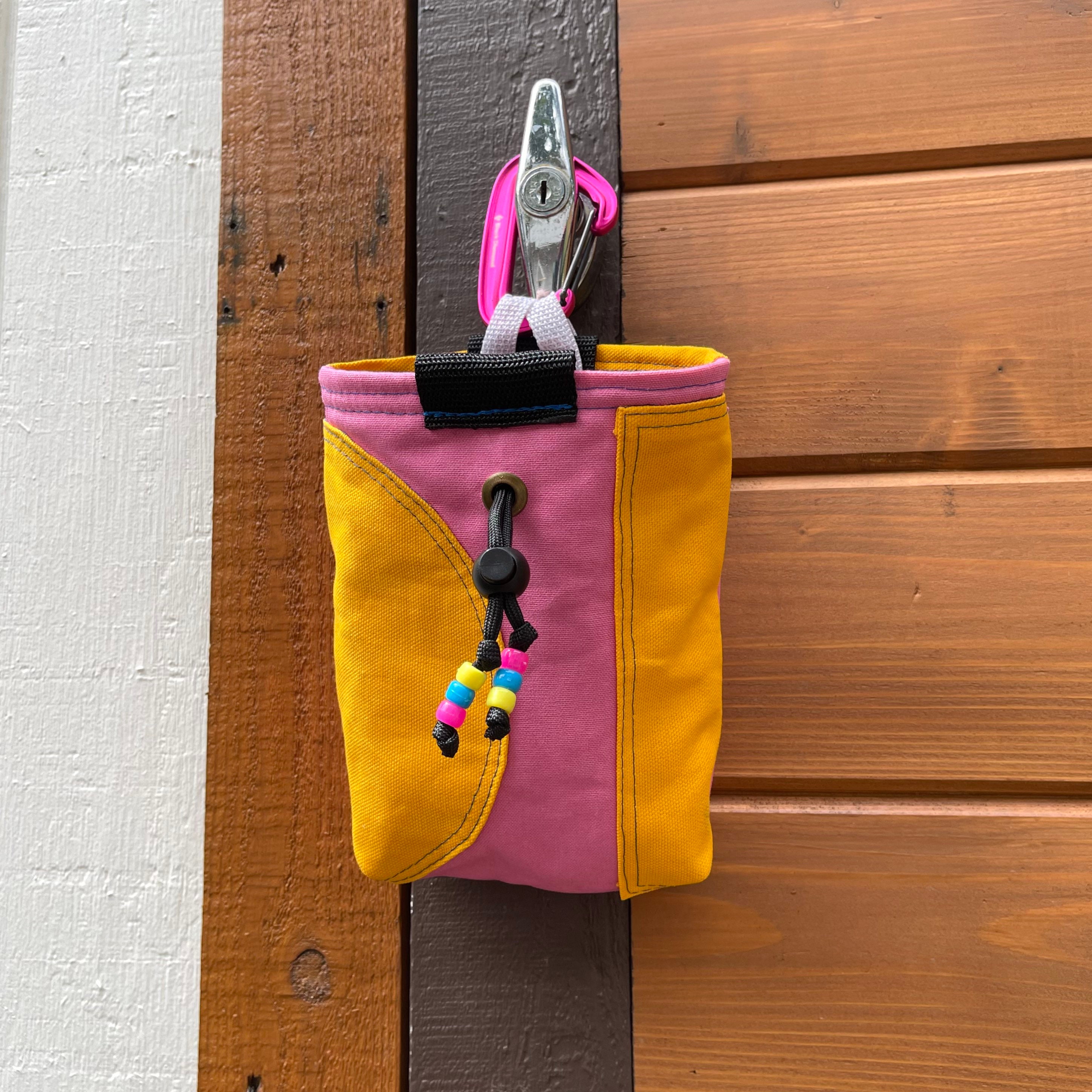 Design Your Own Colorful Chalk Bag Made Out of Duck Canvas 
