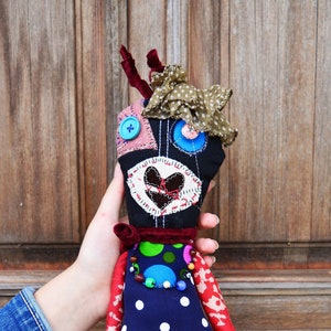 Cute creepy doll Scary plush Weird stuffed toy
