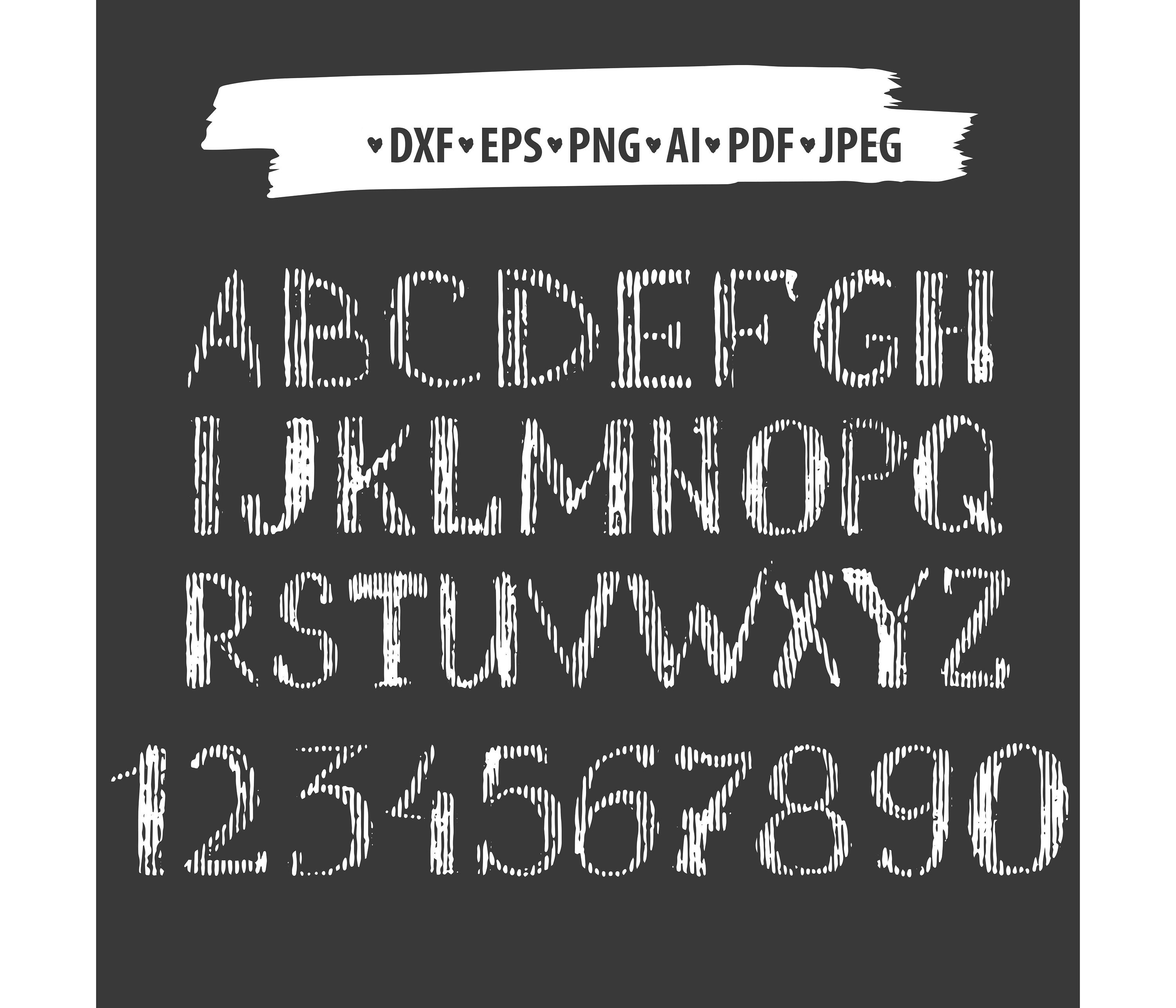 Svg alphabet. Calligraphy font. Chalk font svg. Font file. Etsy