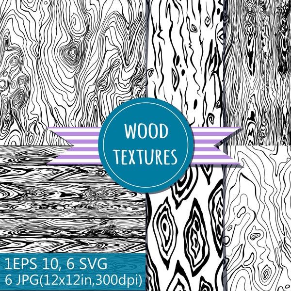 Wood Grain pattern woodland theme wood digital paper wood texture background Craft Supplies Patterns vintage paper pack wood clip art