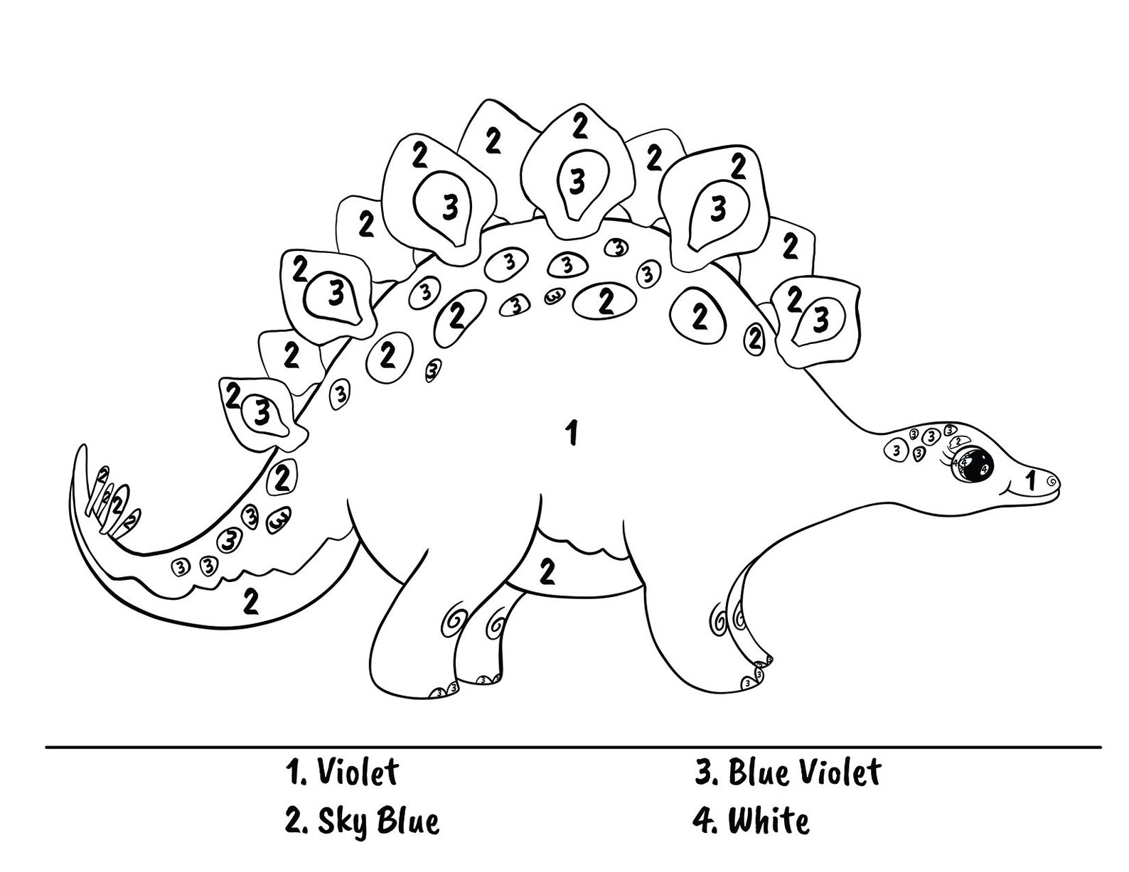 colour of stegosaurus
