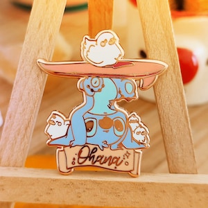 Stitch Enamel Pin Disney Stitch Lilo Stitch Hard enamel pin Rose gold Disney pin Disney enamel pin Disney collection Stitch Fanart