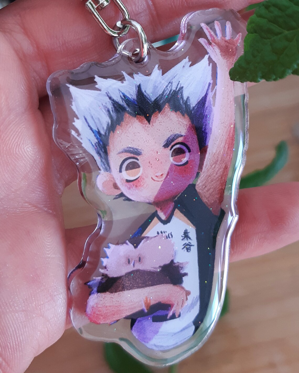 Keychain Haikyuu Charm Bokuto Haikyuu Kuro Ushijima Haikyuu Etsy