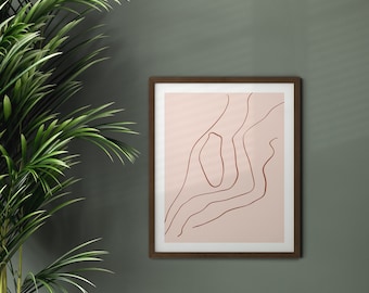 Minimalist Printable Wall Art | Abstract Lines | Digital Download