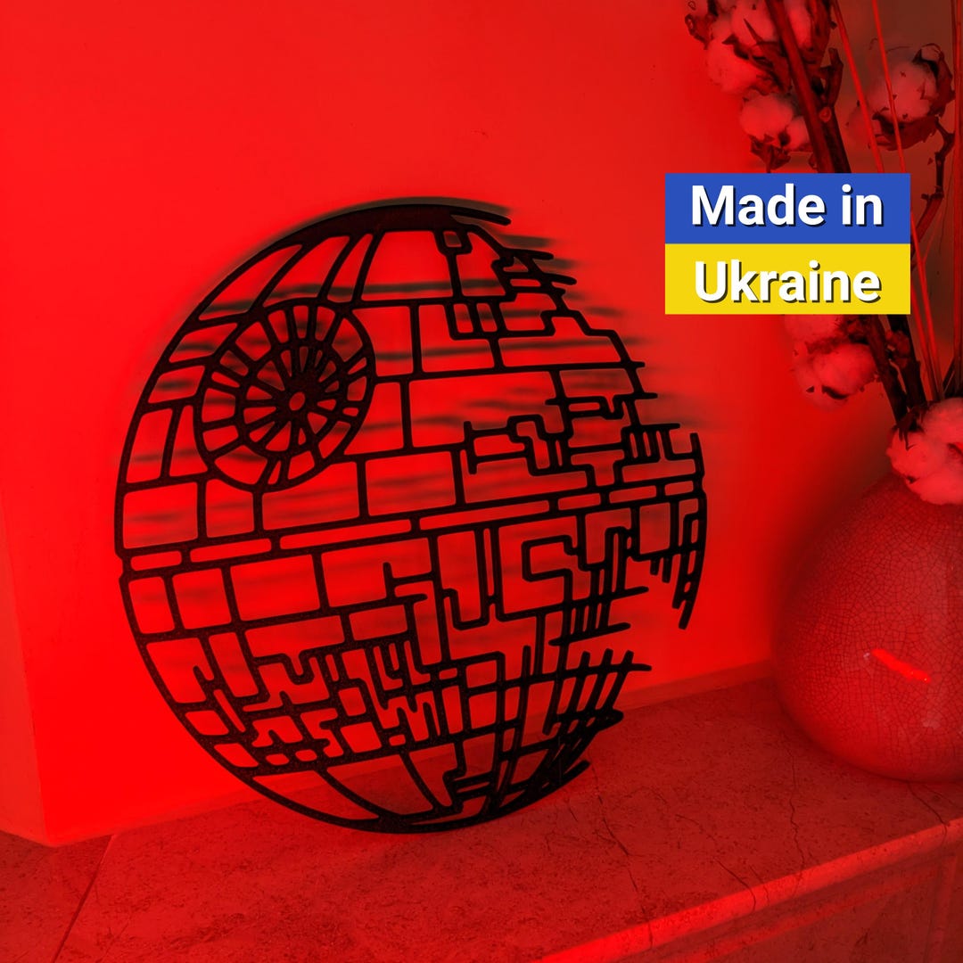 Death Star Wall Decor Darth Vader Wall Art Star Wars 3D Printed - Etsy