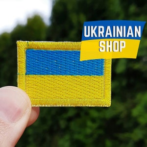 Set von 2 Ukraine Flagge Kleine Aufnäher zum aufbügeln