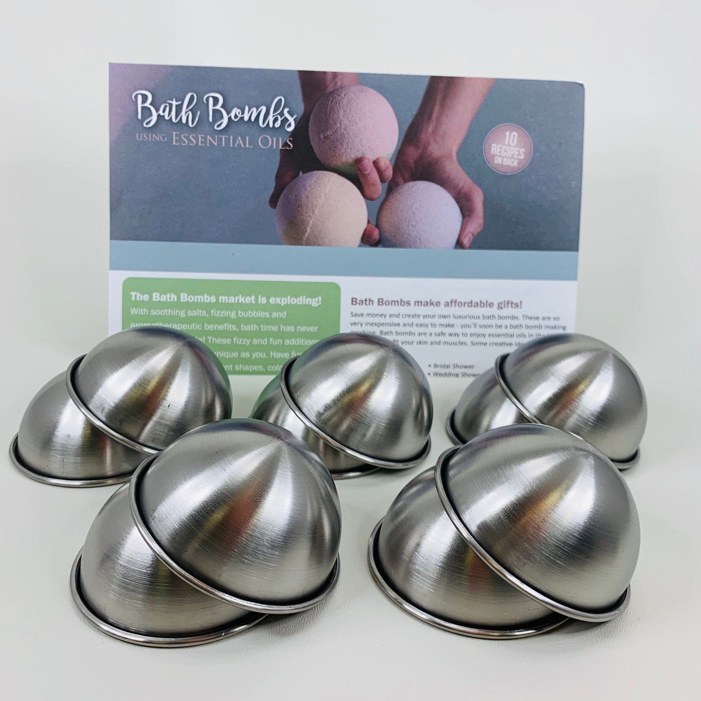Stainless Steel Bath Bomb Mold Set 2.5 Round Etsy