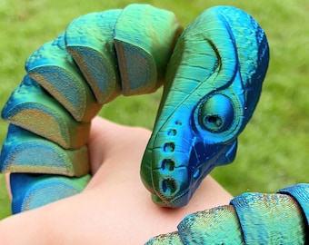Zabawka ruchoma Ball Python drukowana w 3D