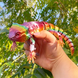 Bearded Dragon 3d print | 3d printed bearded dragon | Articulated 3d print