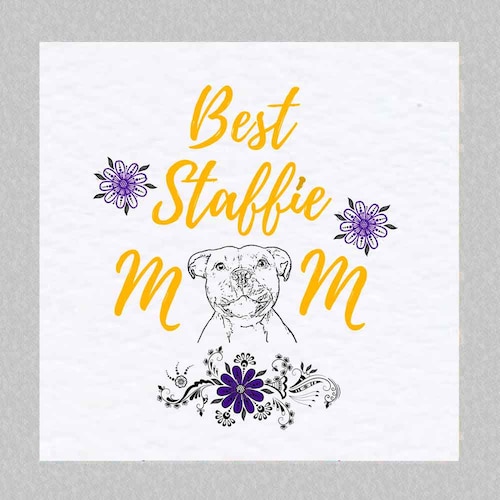 Biglietto Compleanno Staffordshire Bull Terrier – Qualità Premium Con Busta – Formato 145x145 Mm – Fatto A Mano In UK - 4
