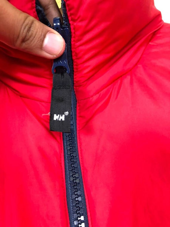 Vintage 90s Vintage Red Spellout Helly Hansen Dow… - image 6