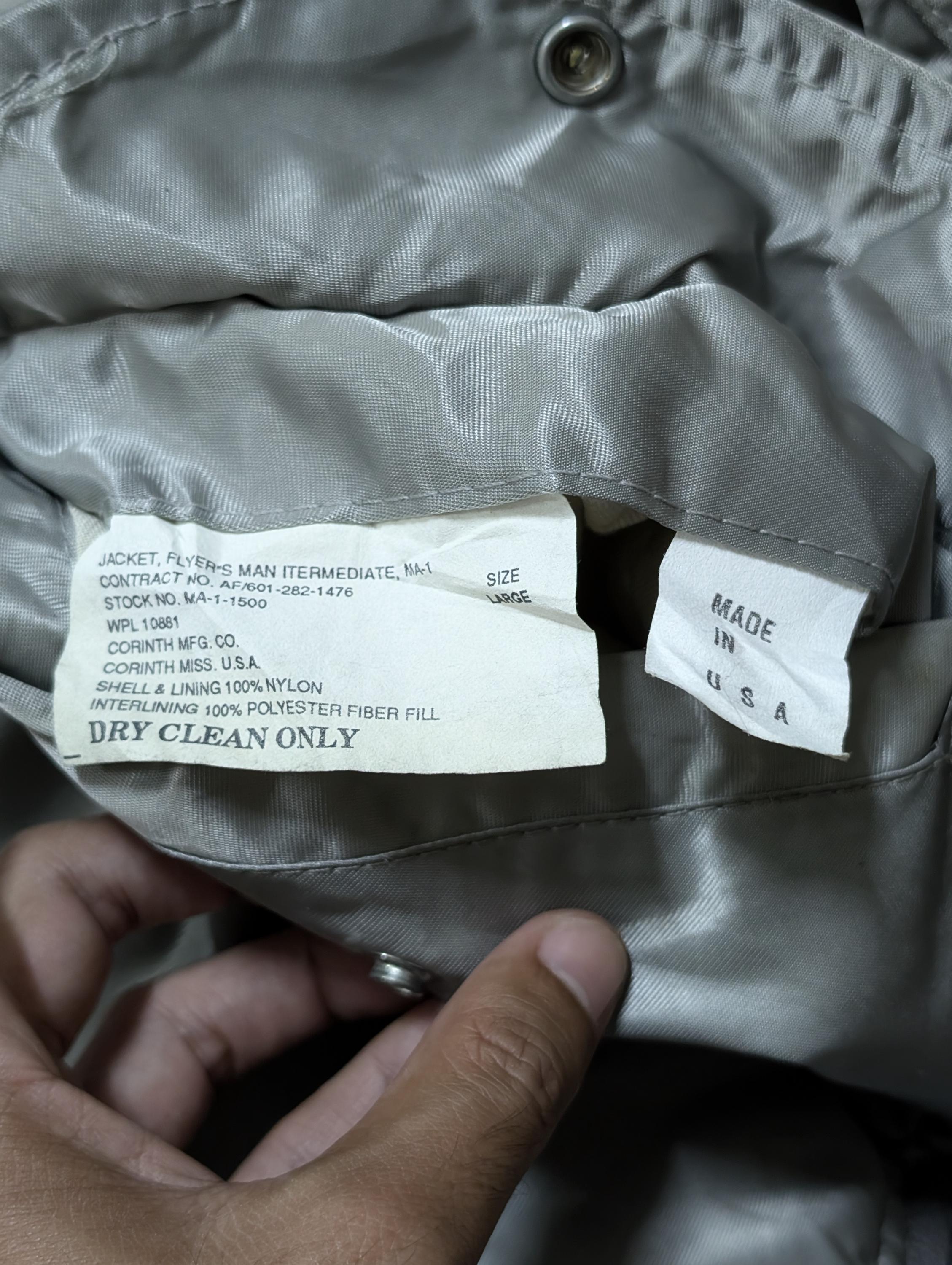 Vintage Corinth Mfg Co Ma-1 Flight Jacket Fiber Fill Bombers