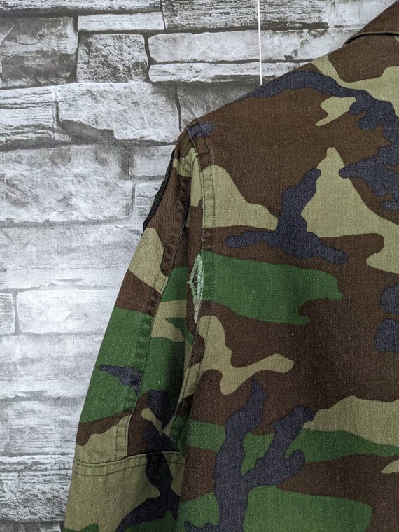 Vintage US Army Camo Woodland M65 Jacket Outerwear Gr Gem