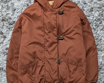 Vintage United Colors of Benetton Brown Puffer Jacket (M)