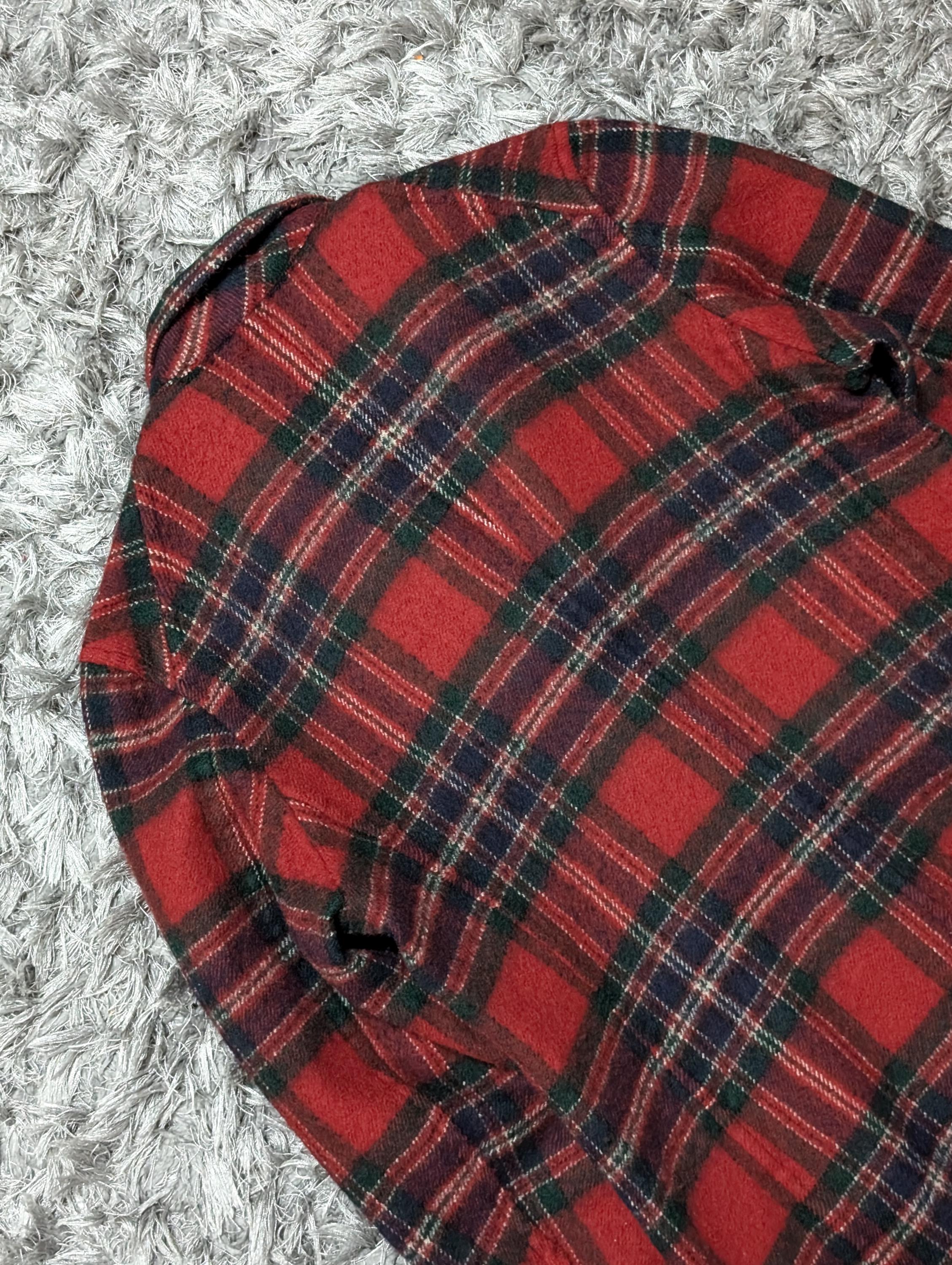 A/W 1998 Comme Des Garcons Archive Red Check Wool Jacket A/W 1998 Comme Des Garcons Archive Red Check Wool Jacket