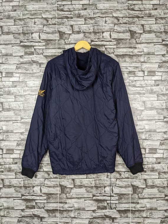 Vintage 90s Polo Ralph Lauren Quilted Hoodie Ligh… - image 6