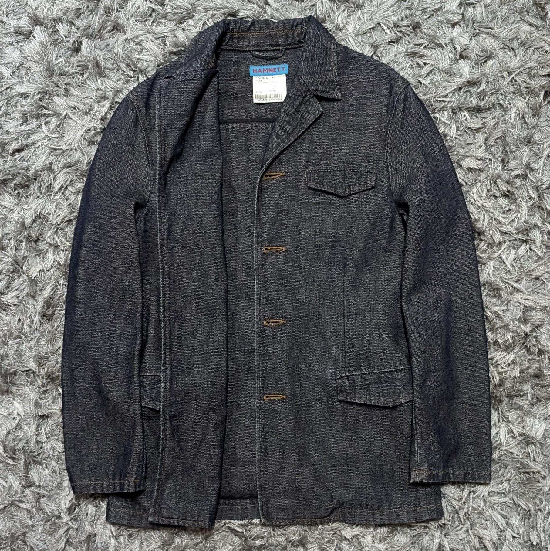Vintage Katharine Hamnett Denim Trench Jacket, Grey-black, Size S