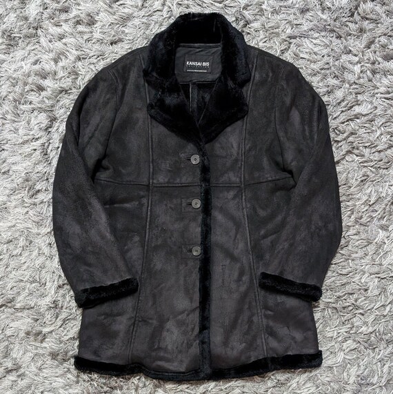 Vintage 90s Kansai Yamamoto Bis Winterwear Velvet Jacket Size L 