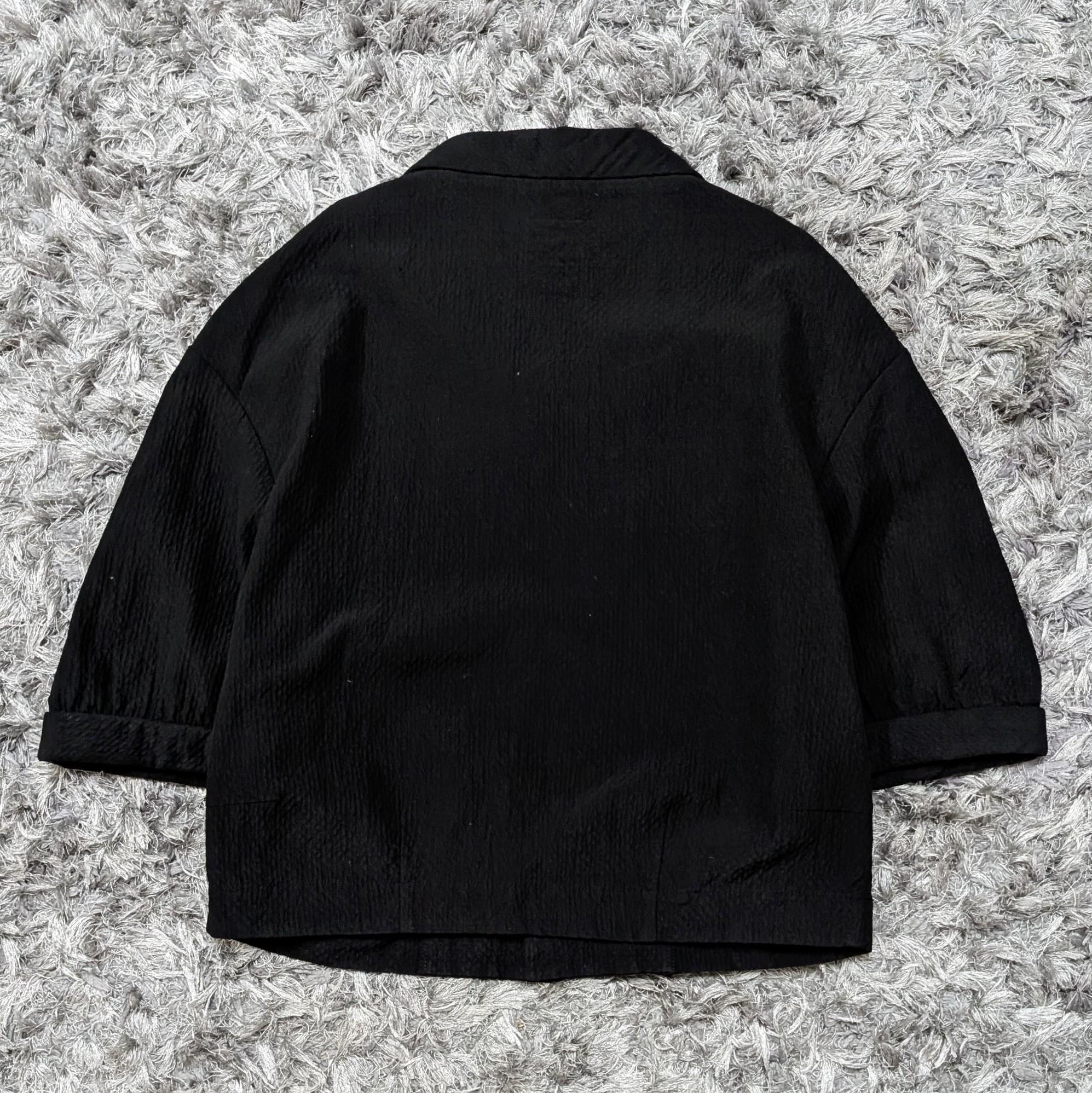 Limi Feu Cropped Pleated Jacket, Yohji Yamamoto Archive Black 