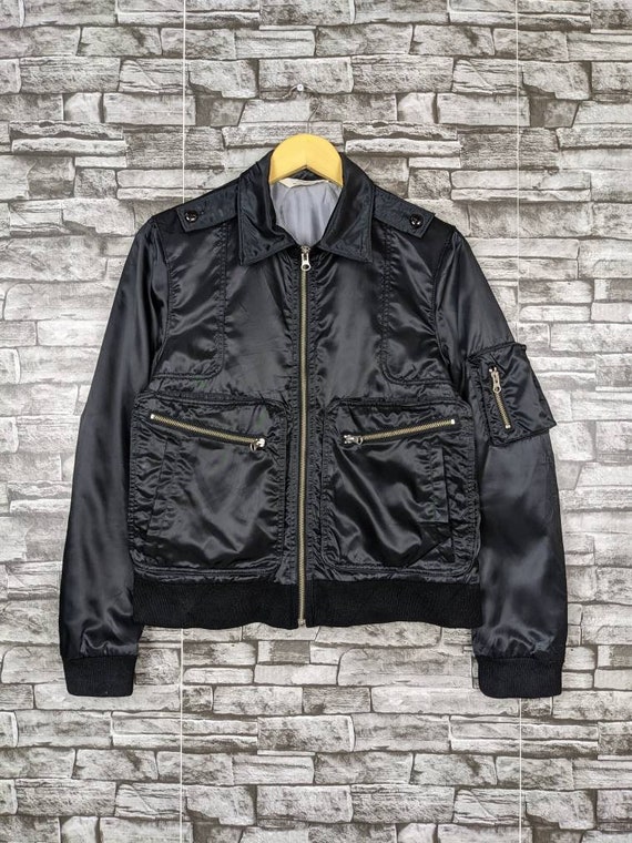 Vintage 90s Edifice Light Jackets Biker Zipper Coat Punk Style