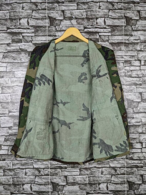 Vintage US Army Camo Woodland M65 Jacket Outerwear Gr… Gem