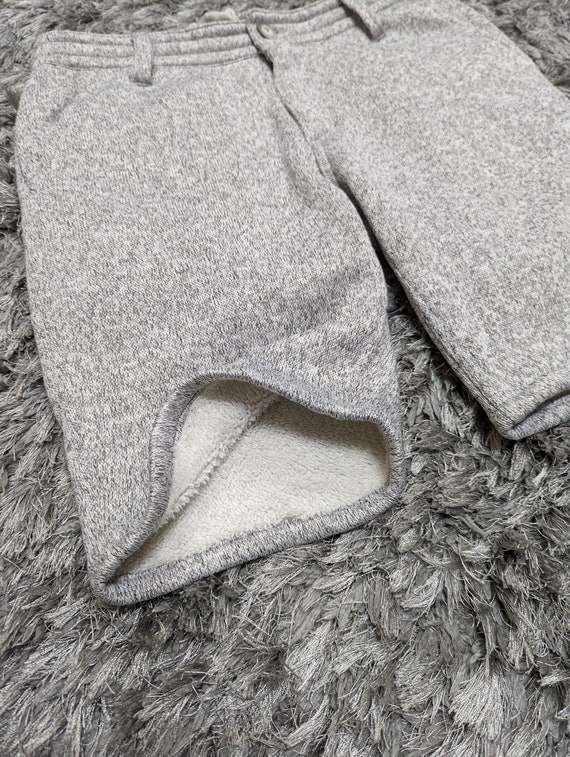 Vintage Karl Kani King of Blavk Sherpa Fur Lined Sweat Shorts, Y2K Heather Grey Fleece Hip Hop Bottoms Japan Size S US 30 View 6