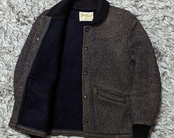 Vintage The Tenderloins K Seven Wool Jacket Plain Varsity Bomber Jacket
