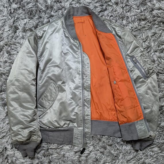 Vintage Corinth Mfg Co Ma-1 Flight Jacket Fiber Fill Bombers Size 