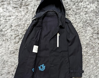 Vintage Keith Haring x Uniform Experiment Trenchcoat (Navy, Gebraucht)
