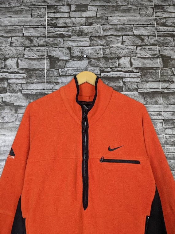 Vintage 90s Nike ACG Fleece Jacket Zipper Sweater Outerwear - Etsy